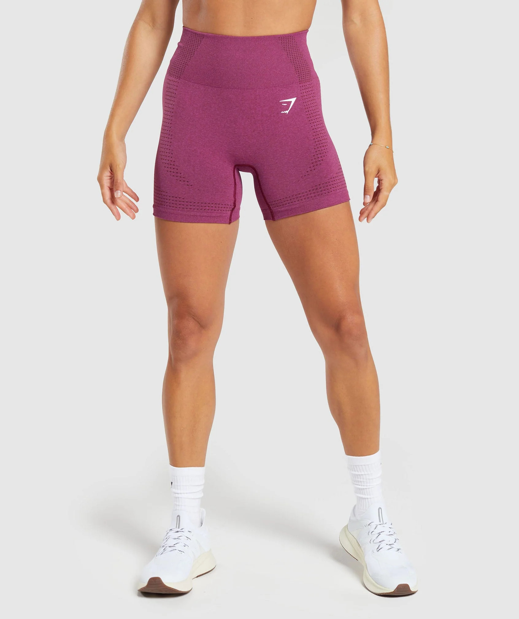 Gymshark Vital Seamless  2.0 Shorts - Plum Pink Marl | Gymshark (Global)