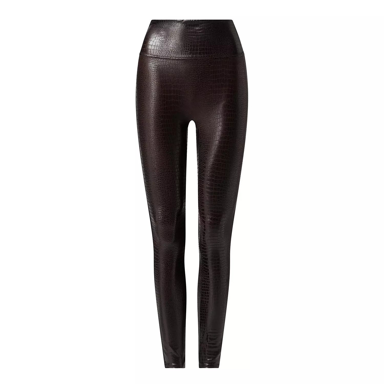 SPANX Croc Like-Leather Shiny Leggings - Brown | Brown Thomas (IE)