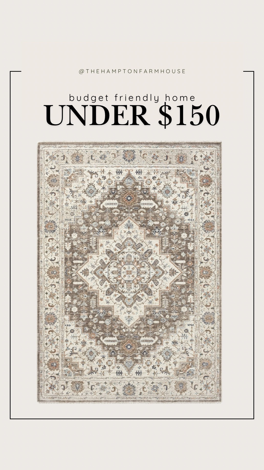 Beautiful, soft, neutral living room, bedroom area rug under $150

#LTKHome