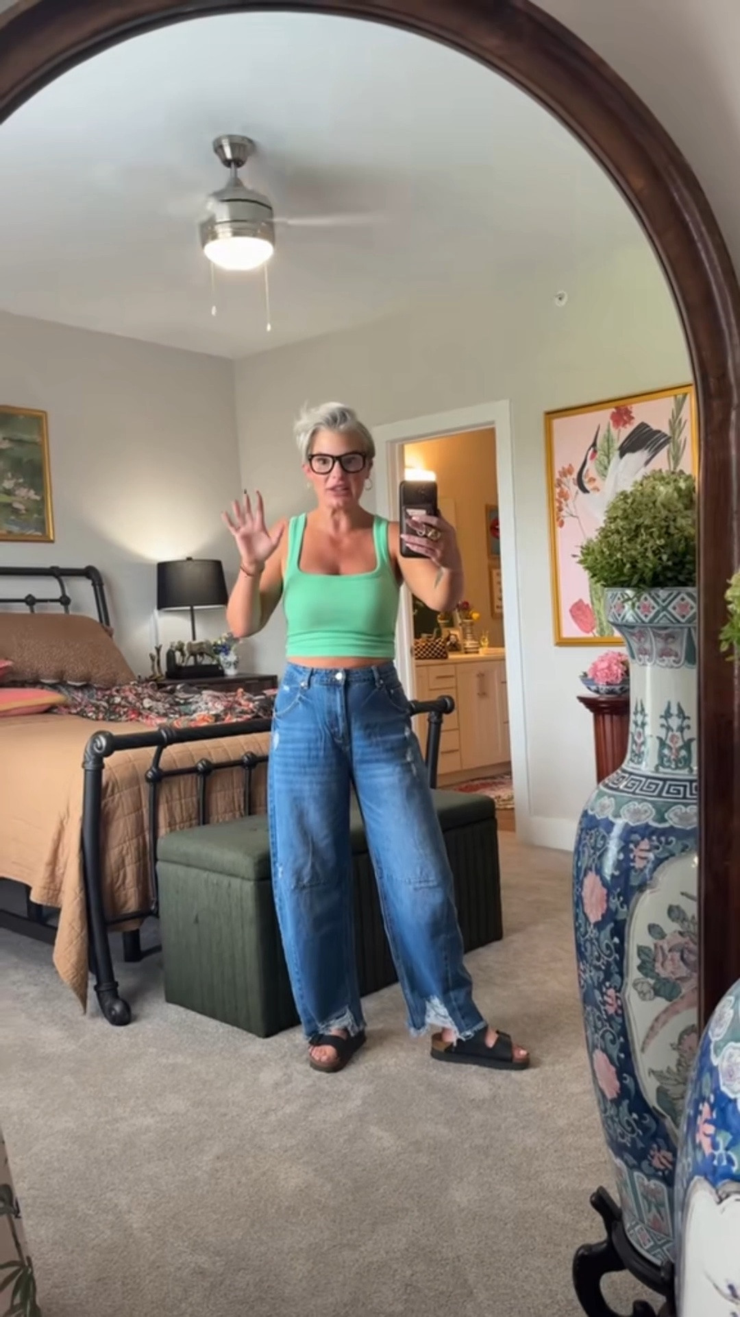 Remember this outfit!? The jeans are on sale big.