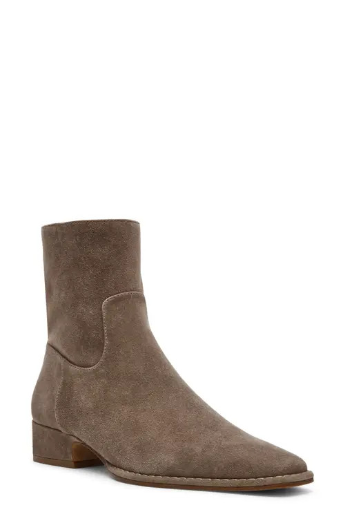 Steve Madden Define Block Heel Bootie in Grey Suede at Nordstrom, Size 5.5 | Nordstrom