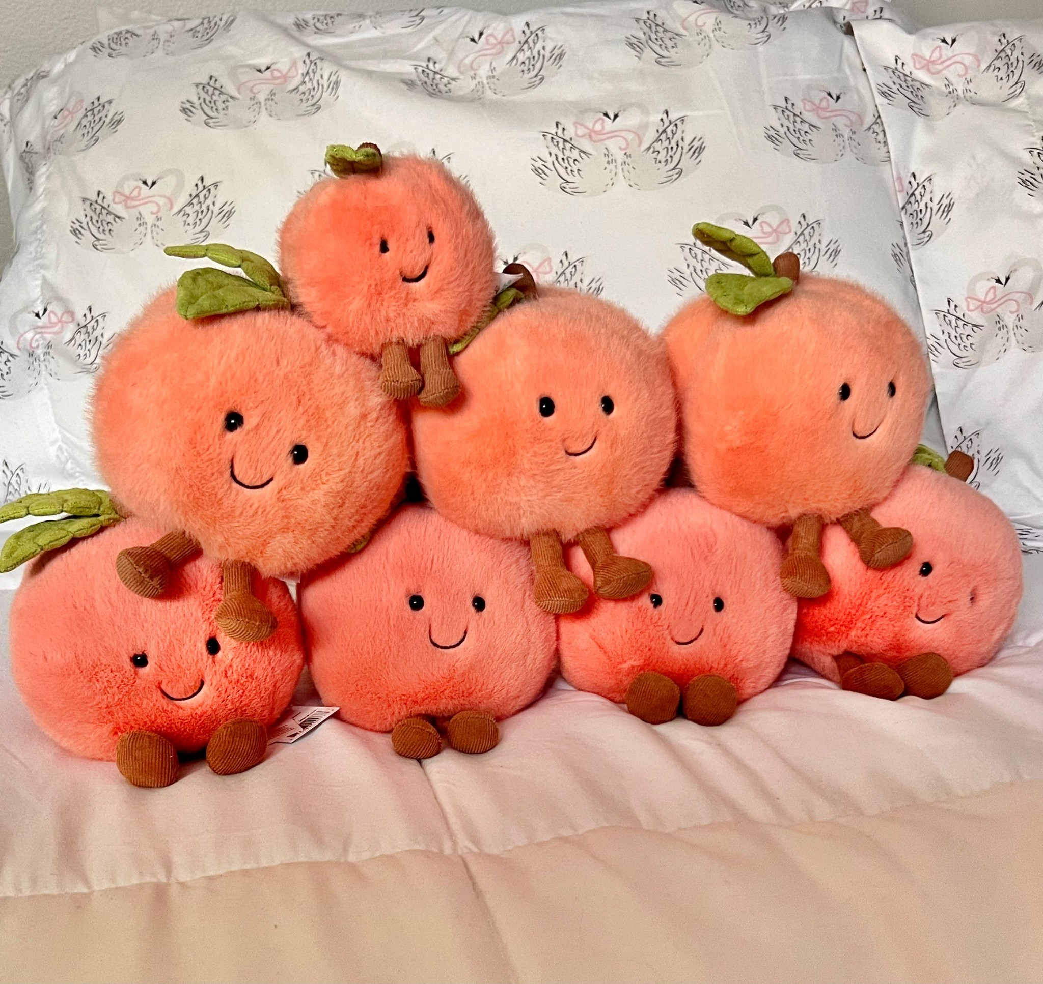 Jellycat peaches are finally back in stock! It’s such a rare find, I had to get a whole fruit basket full. 🤭🍑😂💕

#LTKSpringSale #LTKKids #LTKmomlife