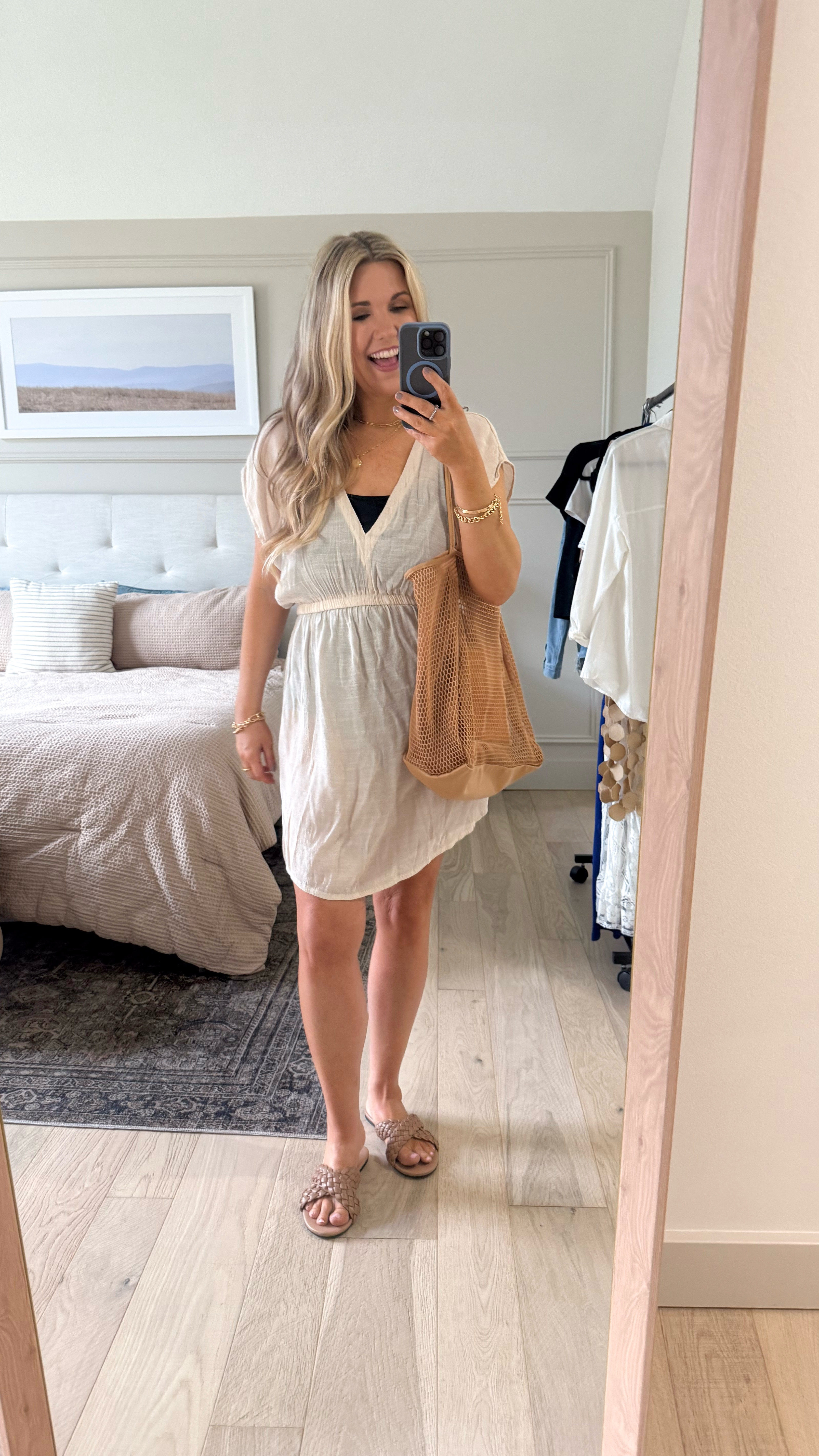 I ordered three new cover ups but ended up returning them and sticking with this one that I’ve had for a while now! Definitely a staple. 🤩 Another favorite is my mesh tote bag—so easy to pack and has all the space I need. On sale for $10! 

#LTKSummerEdit #LTKSwim #LTKTravel