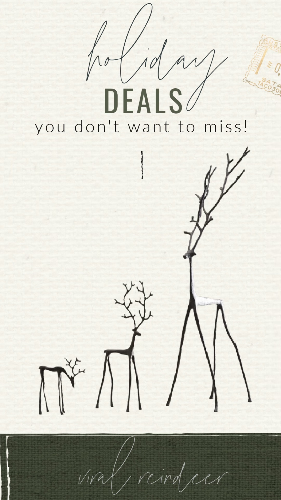 These viral reindeer have already sold out once this season! Hurry and grab yours before they sell out again! 
Pottery barn
Christmas decor 

#LTKHoliday #LTKhome #LTKSeasonal