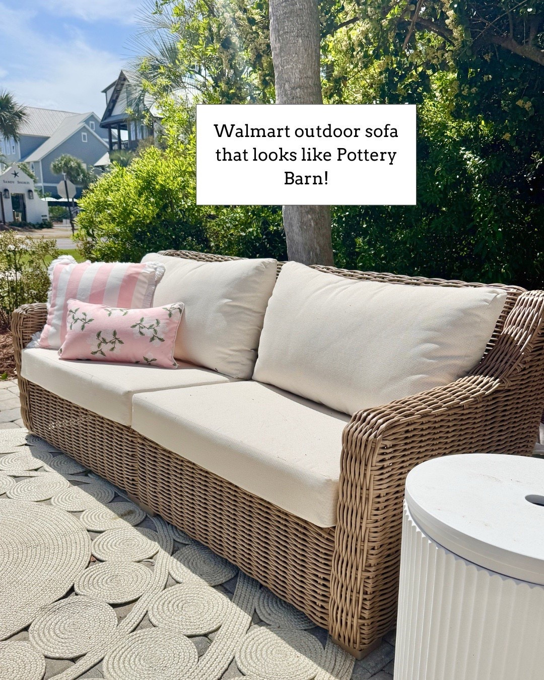 Check out this Walmart outdoor sofa that looks like pottery barn  🙌🏻🙌🏻￼

#LTKdayinmylife #LTKSeasonal #LTKHome
