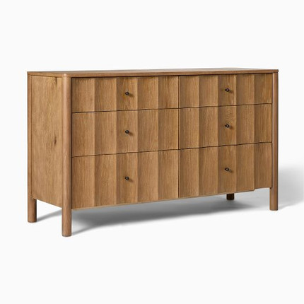 Scalloped 6-Drawer Dresser (56")