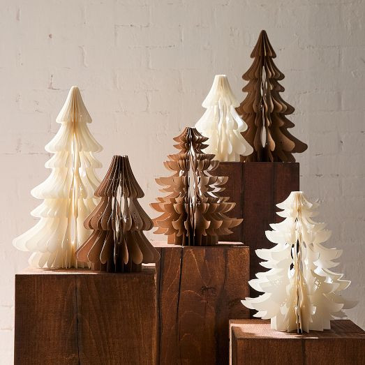 Decorative Punched Paper Tabletop Trees | West Elm (US)