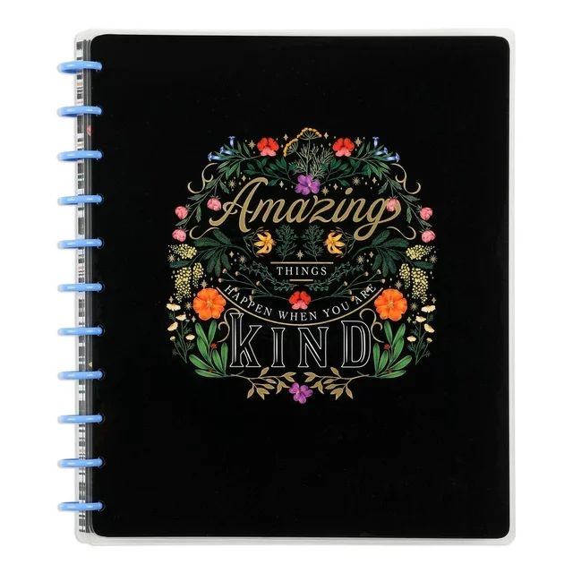 Happy Planner 60 Page Dot Line/Grid Notebook with 3 Dividers, Moody Blooms, Big Sized 8.5” x 11... | Walmart (US)
