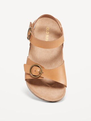 Faux-Leather Buckled Strap Sandals for Toddler Girls | Old Navy (US)