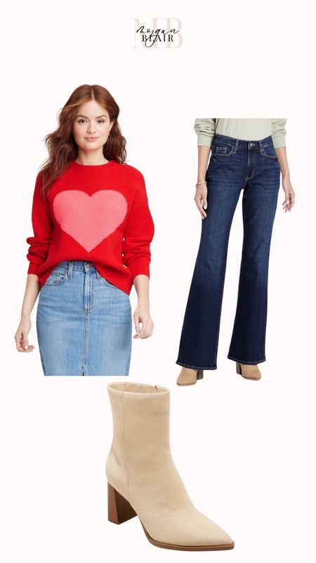 Casual Valentine Look! 💌

Valentines Day, Target, Booties, Sweater, heart sweater, wide leg jeans, casual outfits, casual look, casual outfit 

#LTKMostLoved #LTKfindsunder50 #LTKstyletip