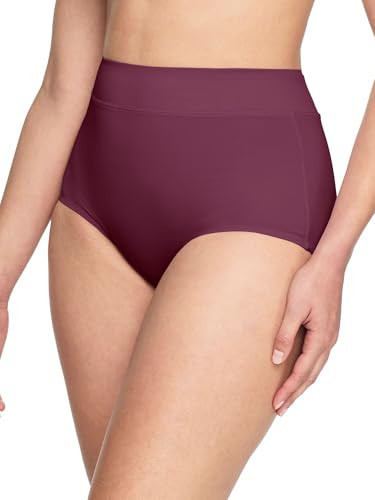 Warners Womens No Pinching No Problems® Tailored Brief 5738, Burgundy, 10 | Amazon (US)