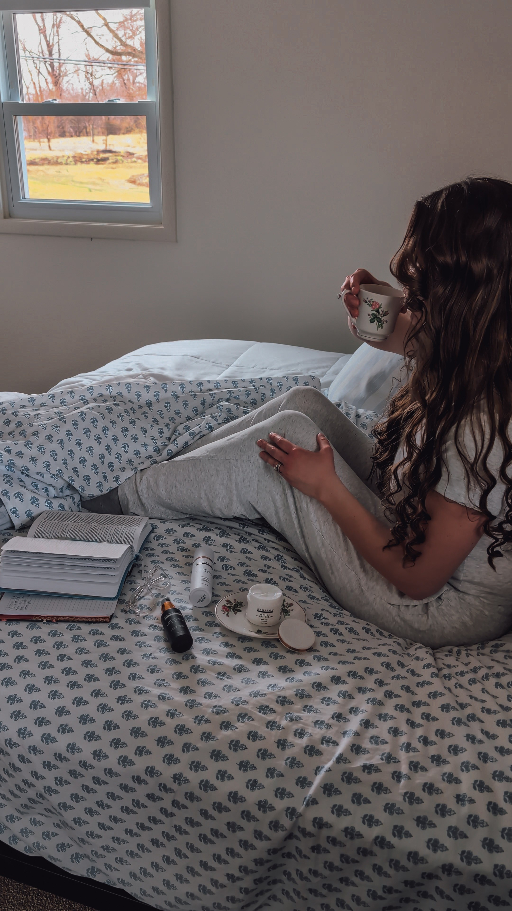 My sheets are Francesca blue

#LTKmorningroutine #LTKselfcare #LTKHome