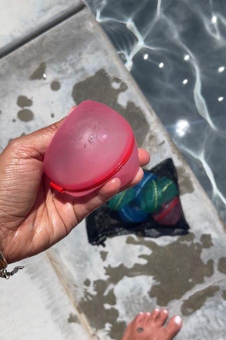 reusable water balloons are a hit for the pool or outdoor play 