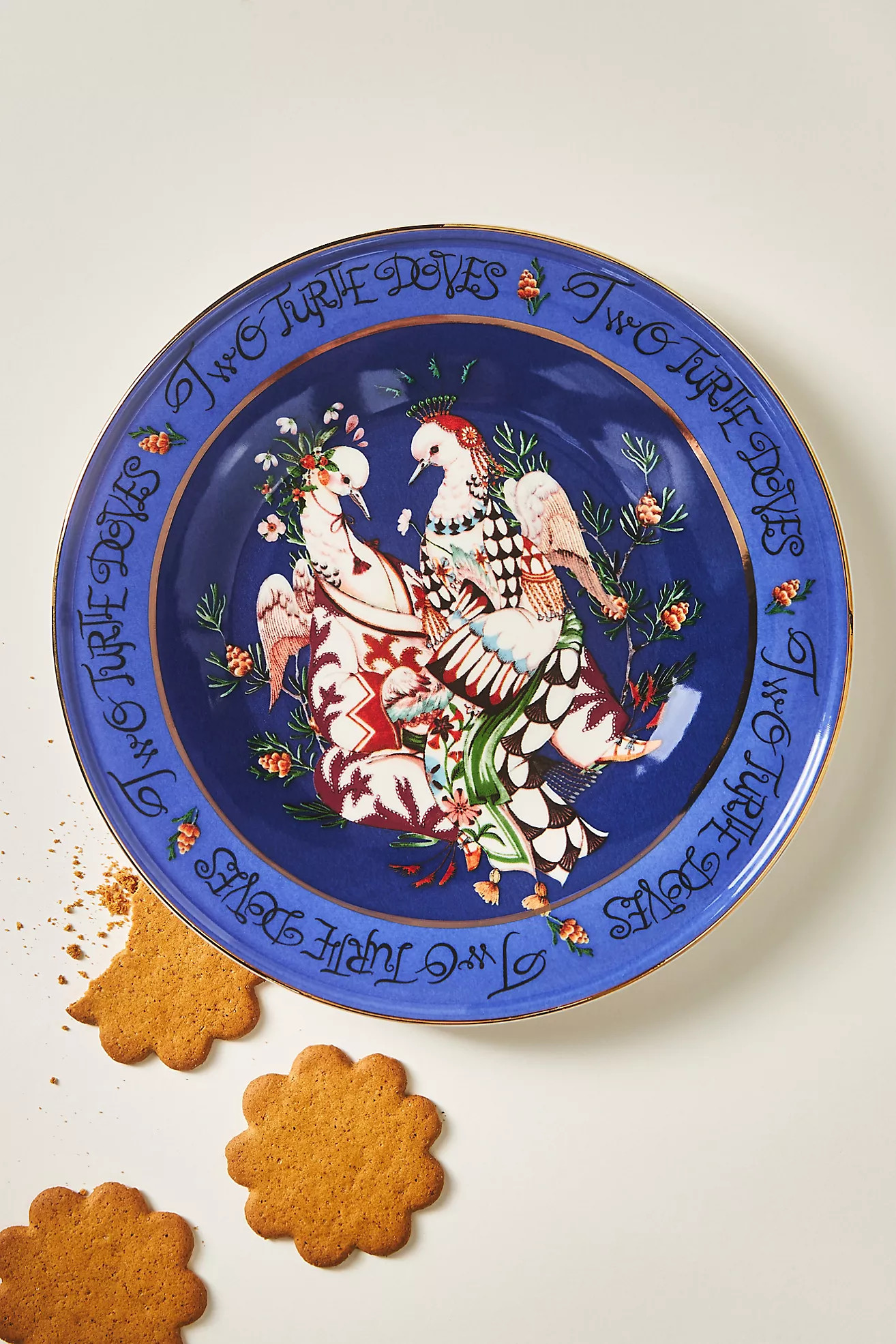 Phannapast Taychamaythakool x Anthropologie Twelve Days of Christmas Stoneware Dessert Plate | Anthropologie (US)