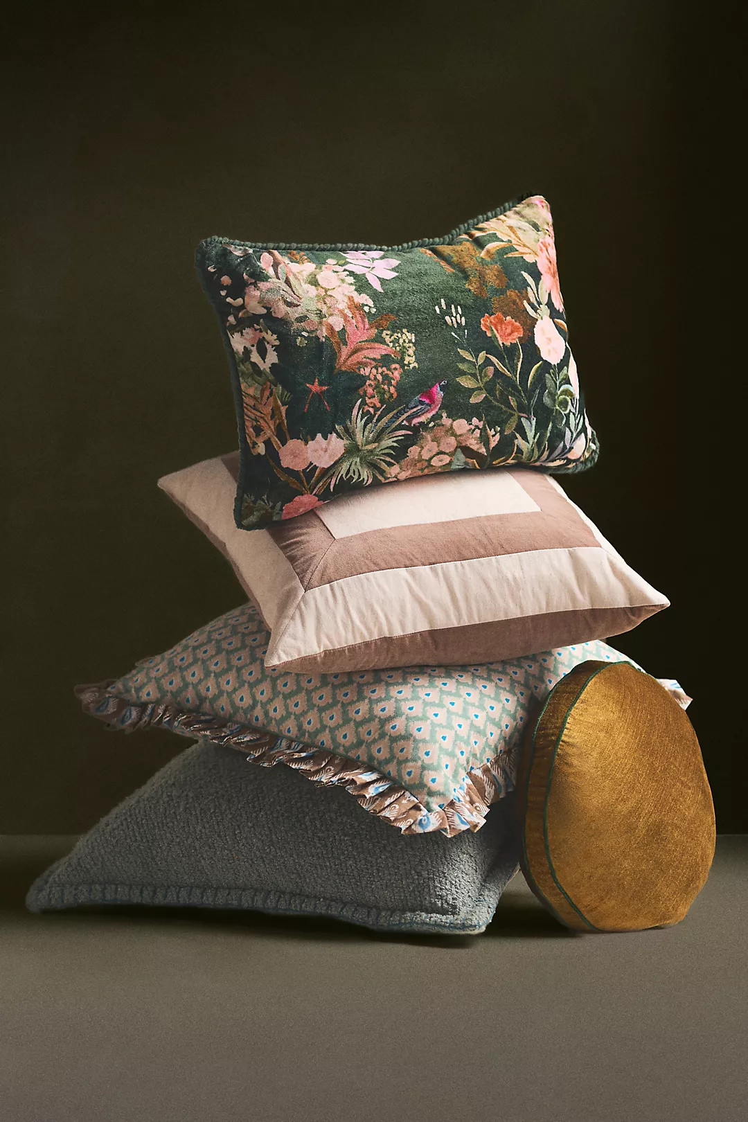 Velvet Tapestry Pillow | Anthropologie (US)