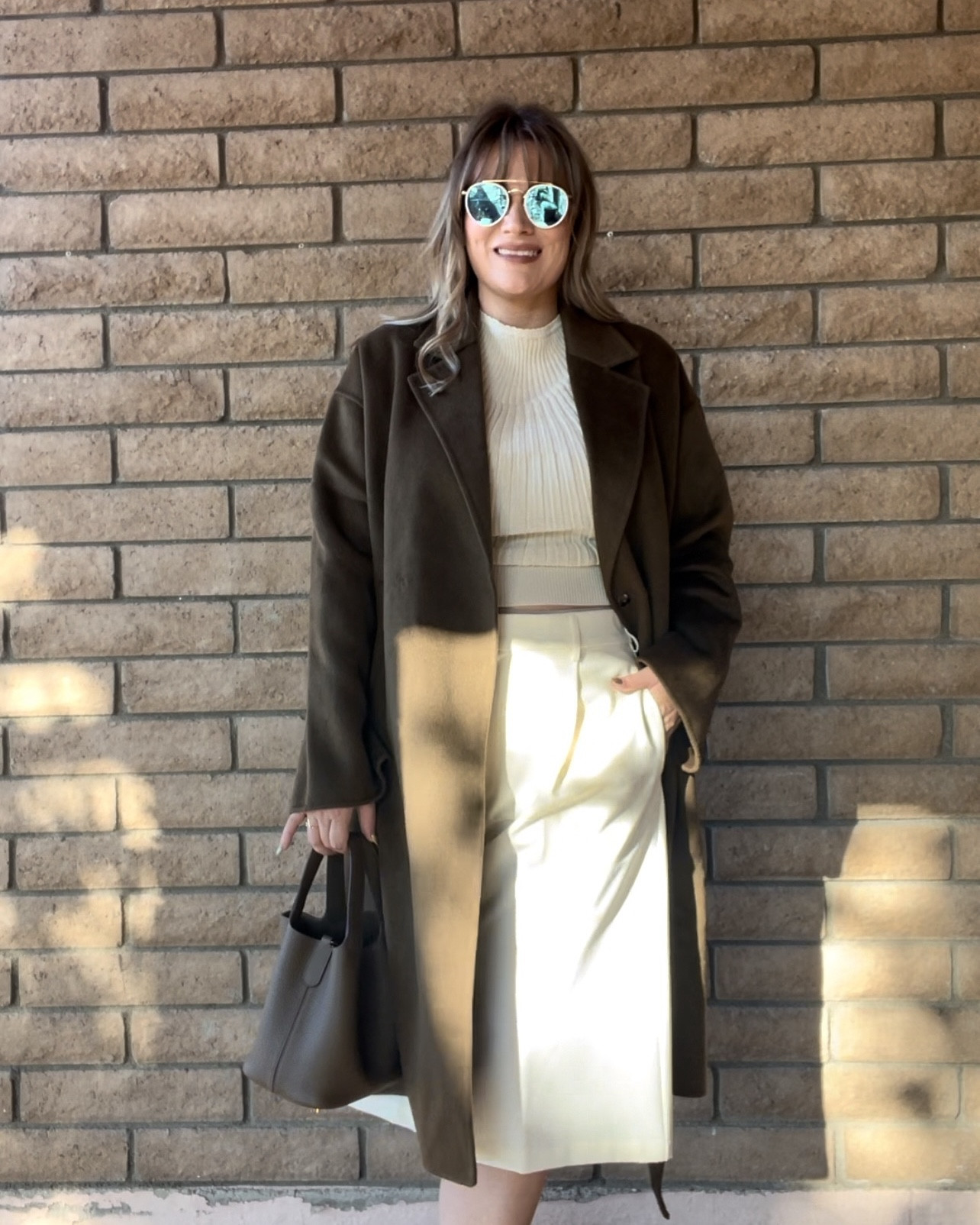Fall and winter staples 
I went true to size with my coat and blouse. I sized up winter the shorts but I did not need to.  Discount code to SDEER MA22 
The bag is from Dress up Your Purse 
Use discount code MELISSAADAMS to save 15% 

#LTKMidsize #LTKSeasonal #LTKItBag