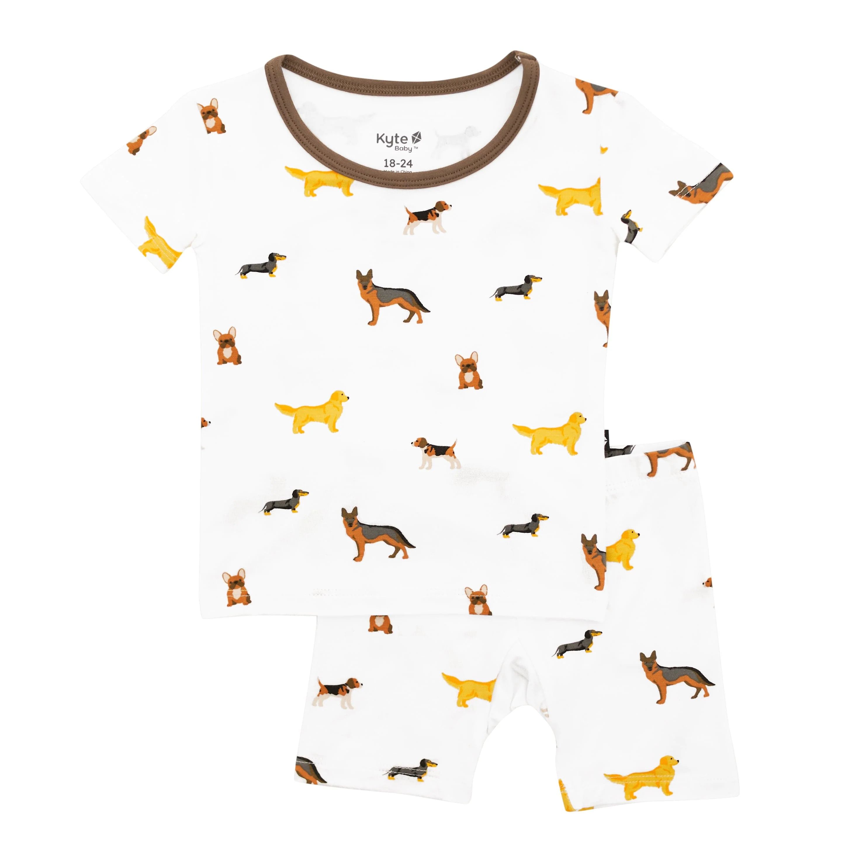 Short Sleeve Pajamas in Dog | Kyte BABY