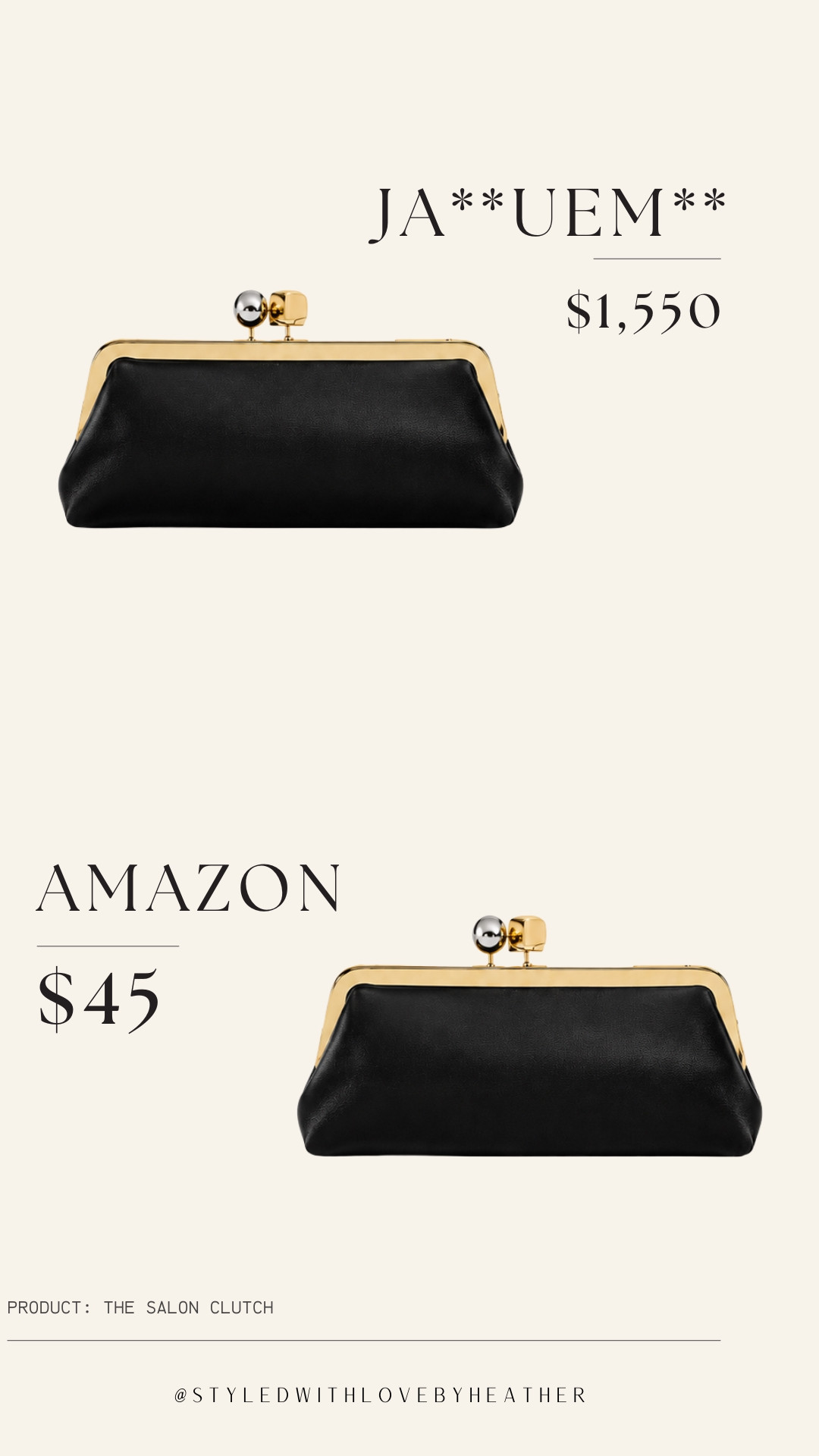 LUXE FOR LESS 🤎✨ Expensive taste doesn’t always need the designer price tag. I found the same elevated vibe at a fraction of the price — which are you choosing, LUXE or LESS? 👀

#LuxeForLess #LTKFinds #LTKStyleTip