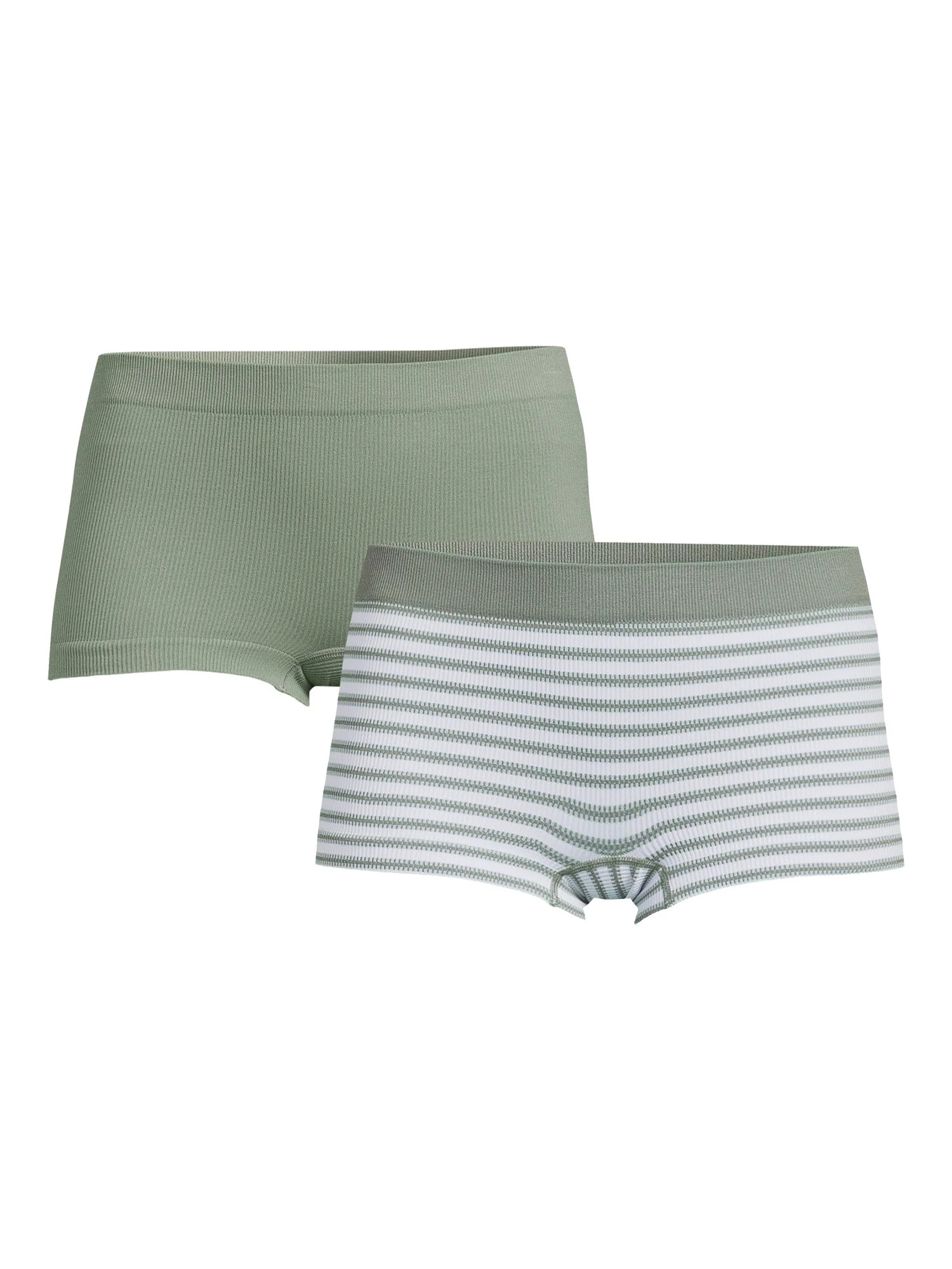 No Boundaries Women's Seamless Boyshort Panties, 2-Pack - Walmart.com | Walmart (US)