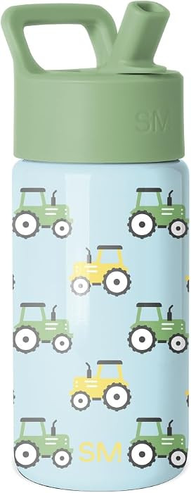 Simple Modern Kids Water Bottle with Straw Lid | 14oz Insulated Stainless Steel Kids Tumbler & Sp... | Amazon (US)