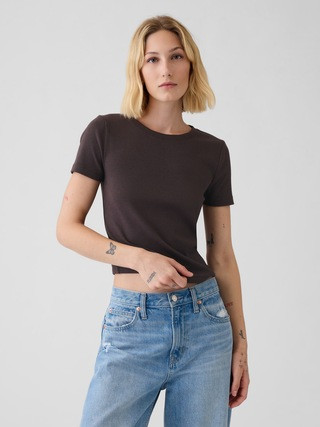 Modern Rib Cropped T-Shirt | Gap (US)