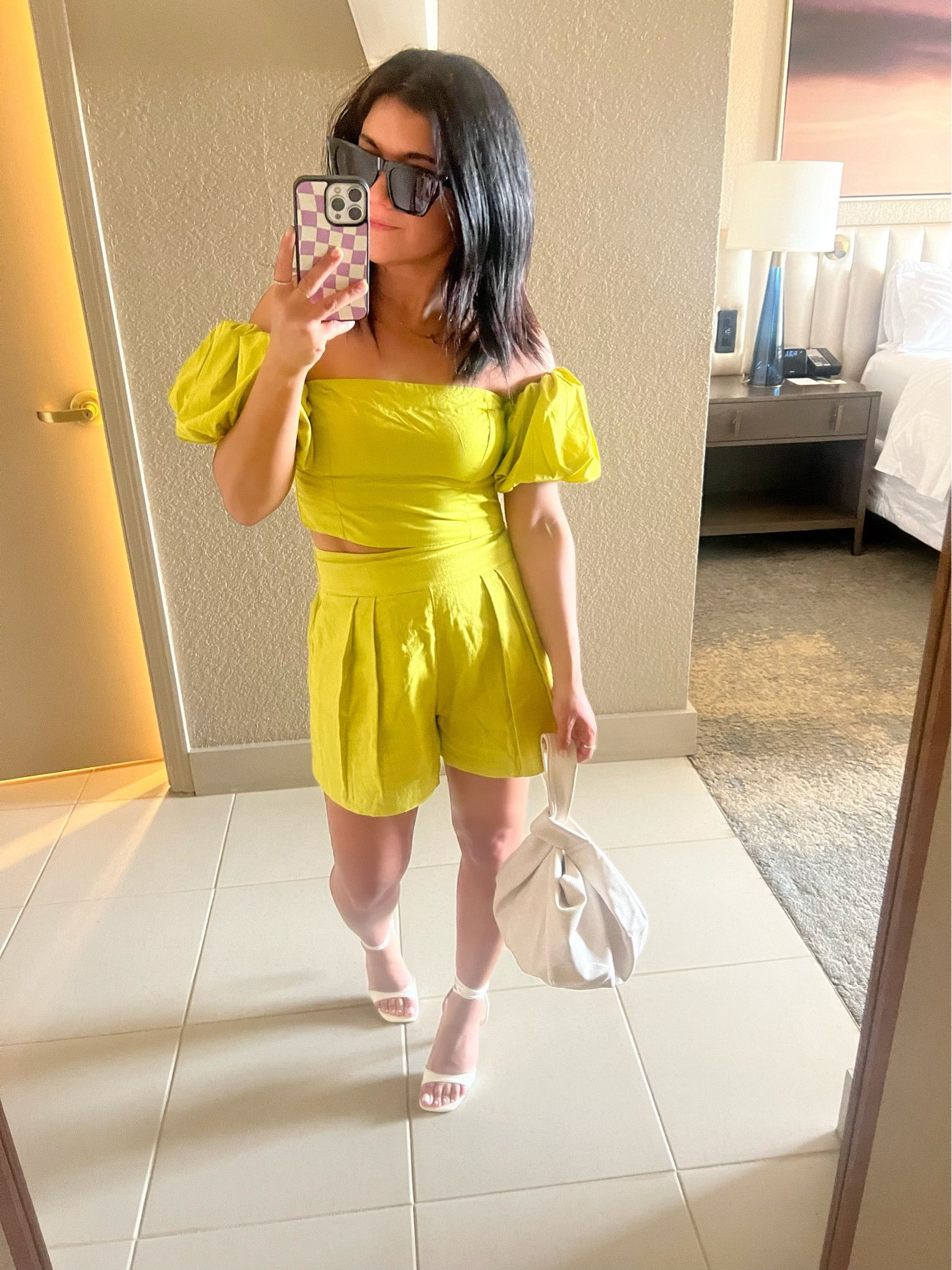 Linen shorts and poplin off the shoulder top, 15% off plus an additional 15% with code: dressfest

Wearing size XS 


summer outfit, vacation outfit 

#LTKunder50 #LTKsalealert #LTKunder100