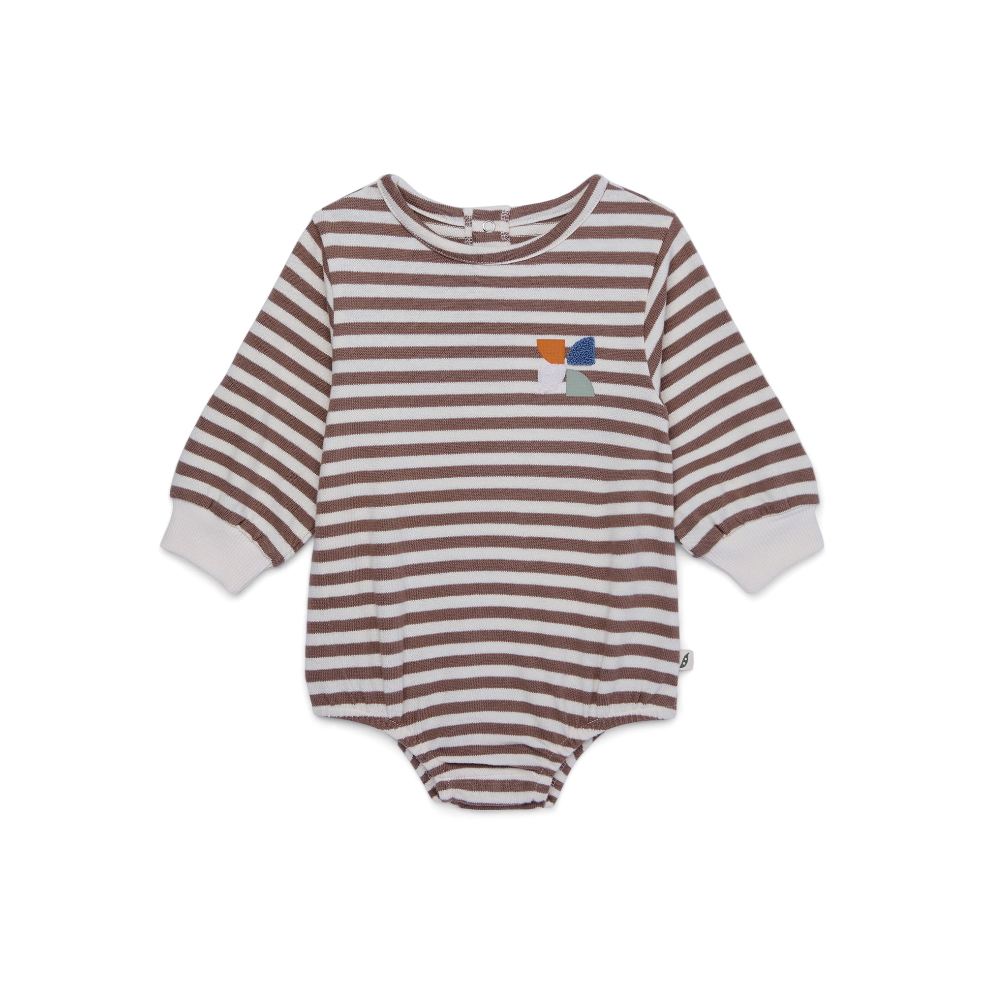 easy-peasy Baby Long Sleeve Cotton Dumpling Bodysuit, Sizes 0-24 Month | Walmart (US)