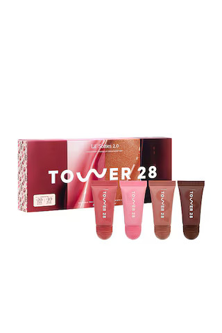 Tower 28 Lil' Softies Lip Kit in Dulce De Leche Shimmer, Red Bean Mochi, Watermelon Kiwi & Tirami... | Revolve Clothing (Global)