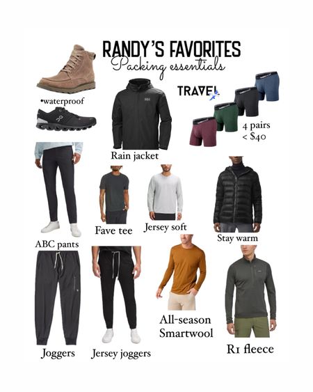 What Randy packed for Venice favorite things travel men’s 

#LTKmens #LTKGiftGuide #LTKtravel