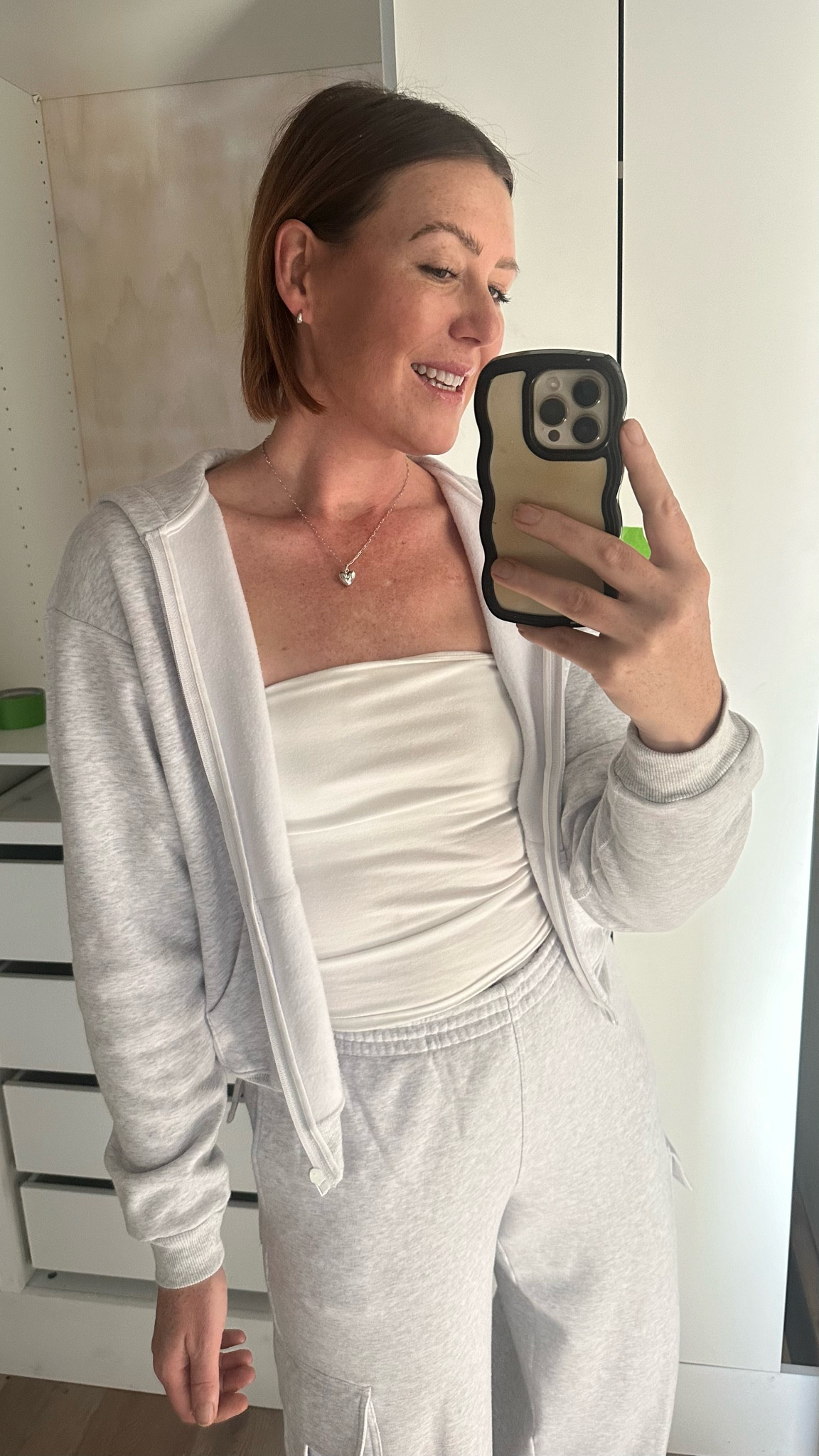 The softest cargo sweatsuit ever! Perfect baggy fit, I’m wearing a medium and had to drawstring the waist pretty tightly. But I don’t think I could have taken it in a small. comes in other colors. Worth the cost!

#LTKstyletip #LTKfindsunder100