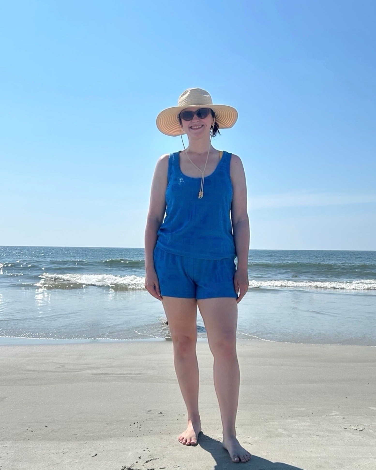 Living vicariously through Carrie at the beach right now 🌊 

I’m pretty sure this is the first summer of my life that I haven’t made it to the ocean, but life is lifing and summer break is somehow almost over. Maybe fall break will be my moment!

In the meantime, can we talk about this adorable terry cotton set? It’s so soft, comfortable and easy for throwing on over a swimsuit, walking the beach or heading out for lunch. The prettiest blue, too 💙 True to size. Use code SUMMERSAVE26 to take 30% off through 7/31 🙌 @Threads 4 Thought 

Linked for you here ↓

#LTKootd #LTKSaleAlert #LTKTravel