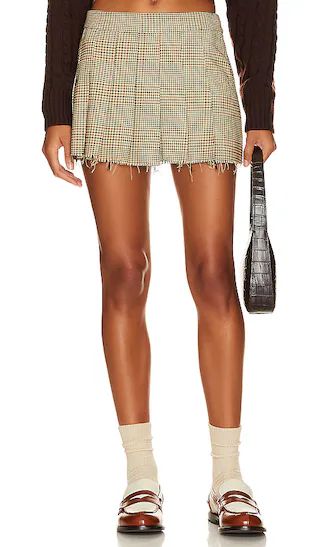 Beverly Hills Pleated Plaid Skirt in Scholarly Plaid | Revolve Clothing (Global)