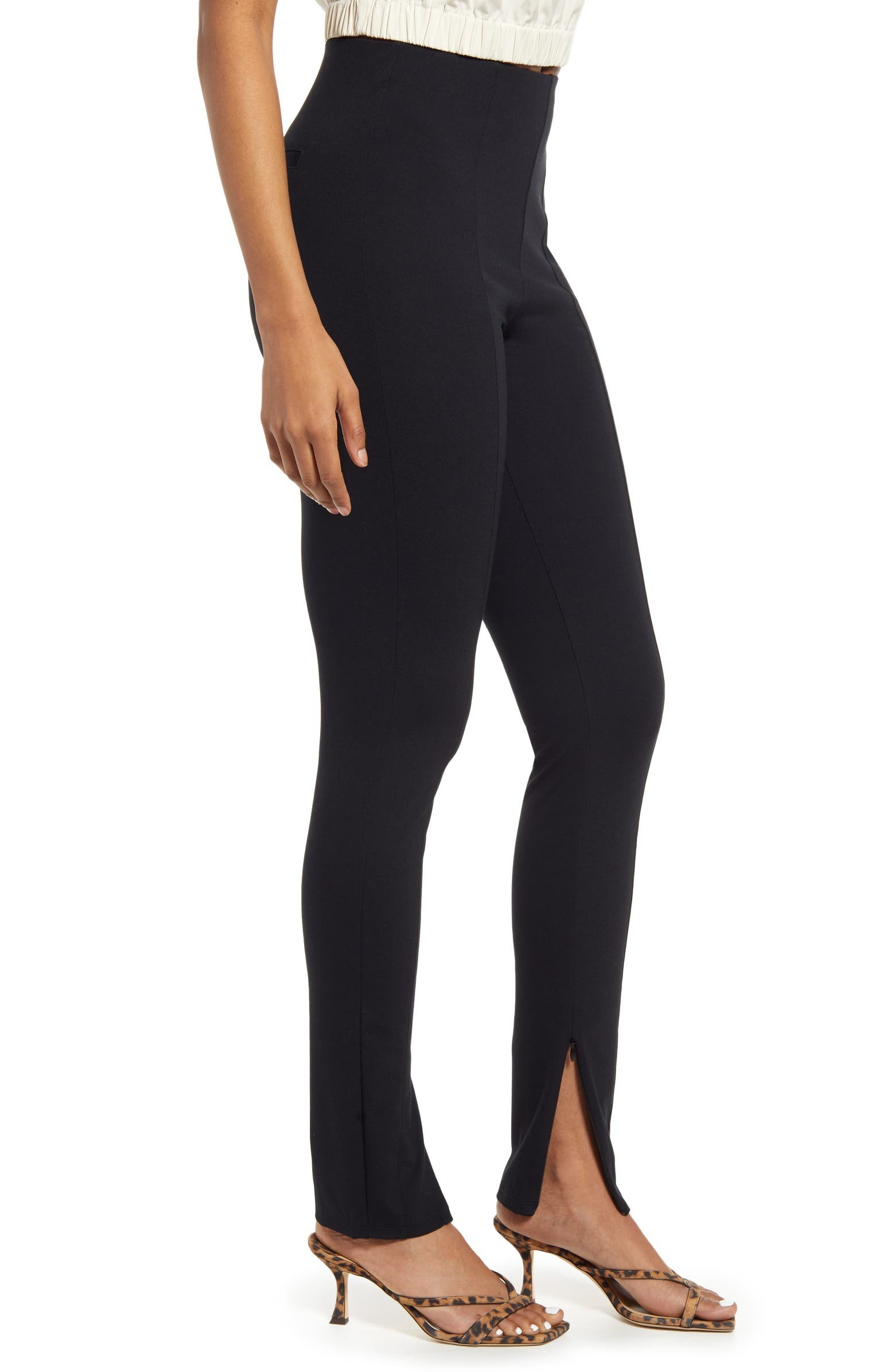 Split Hem Knit Pants | Nordstrom