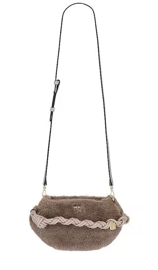 Bou Mini Faux Fur Bag in Oyster Gray | Revolve Clothing (Global)