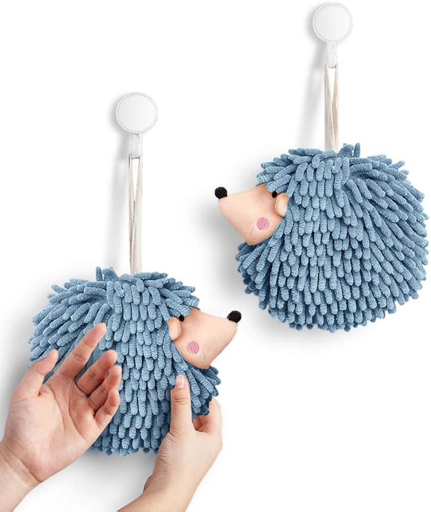 Sophie & Panda Fuzzy Ball Hand Towels (Set of 2) - Dry Your Hands Instantly and conveniently with... | Amazon (US)