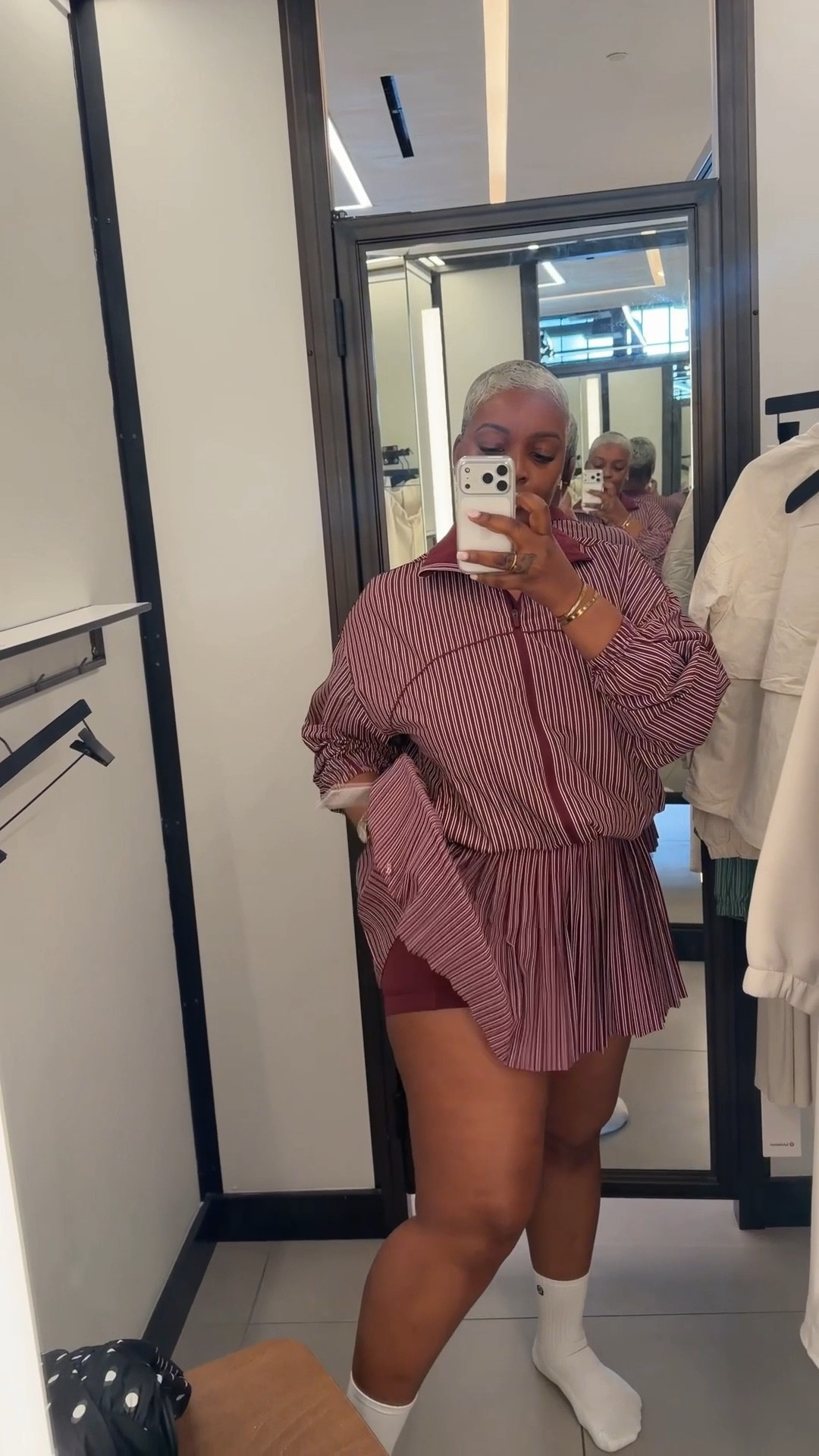 Loved these sets!! Ended up getting the green pleated set! The skirt was sold out in store so I ordered online! Wearing a large top and bottom! 

#LTKootd #LTKdayinmylife #LTKgrwm