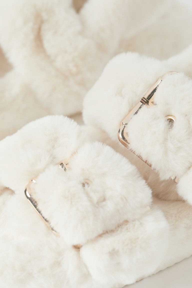 Faux Fur Sandals | H&M (US + CA)