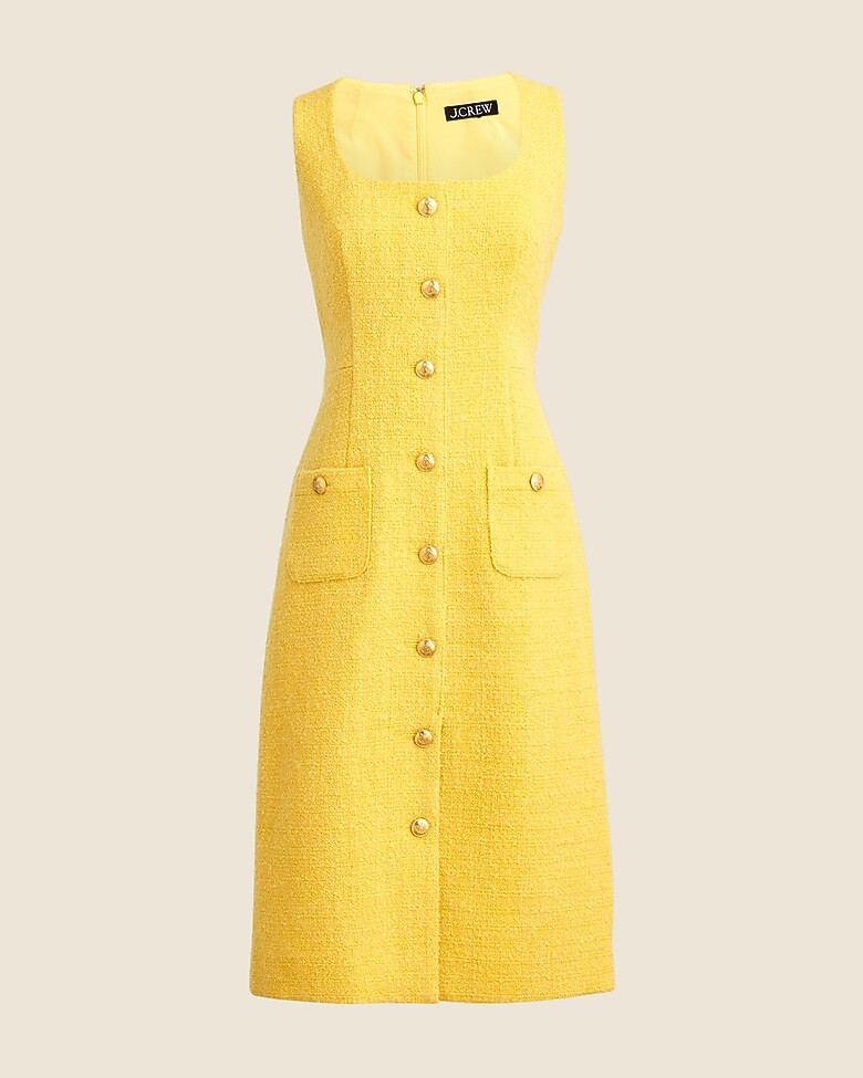 Sophia sleeveless midi dress in tweed | J. Crew US