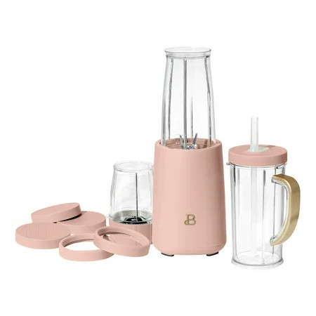 Beautiful Personal Blender Set with 12 Pieces, 240 W, Rose by Drew Barrymore | Walmart (US)
