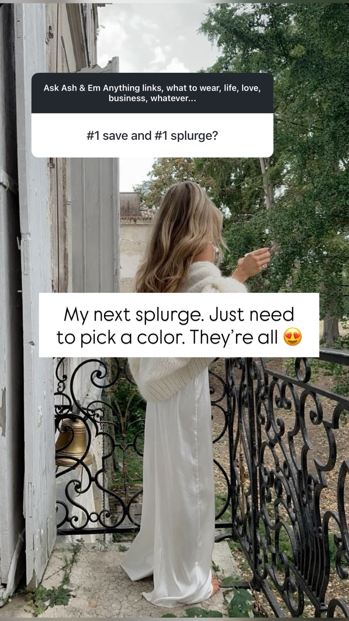 splurge item in my cart 