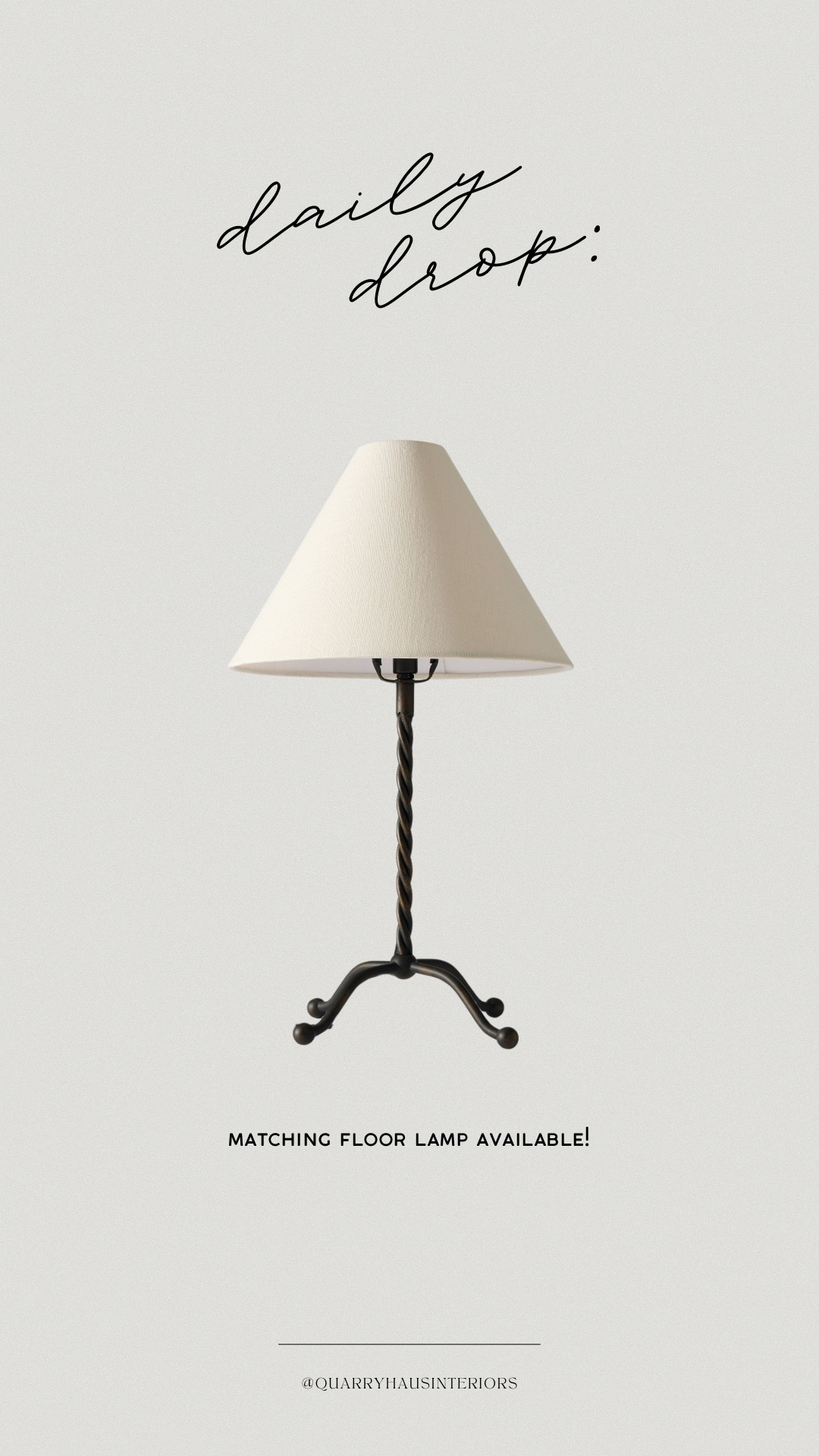 The twisted iron base on this footed table lamp is perfection 👌🏼 also available in a floor lamp!

#LTKHome