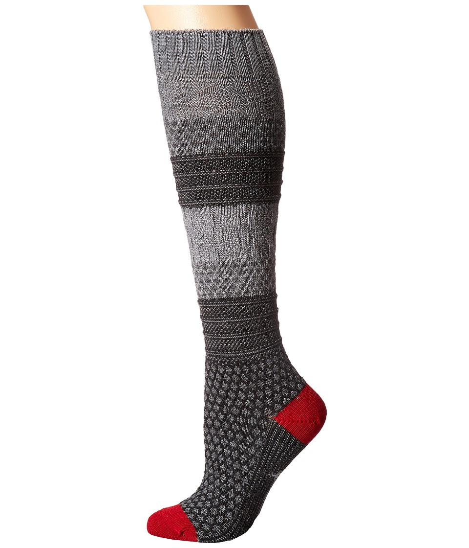 Smartwool - Popcorn Cable Knee Highs (Medium Gray) Women's Knee High Socks Shoes | Zappos