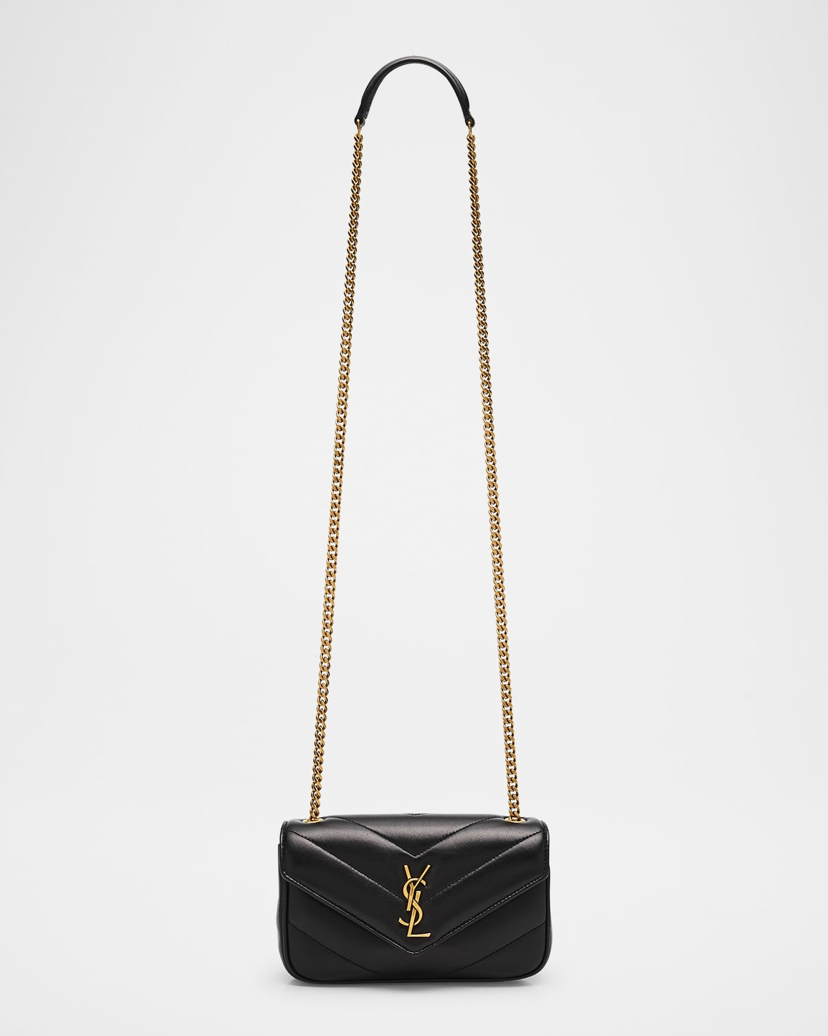 Loulou Mini YSL Chain Crossbody Bag in Quilted Leather | Neiman Marcus