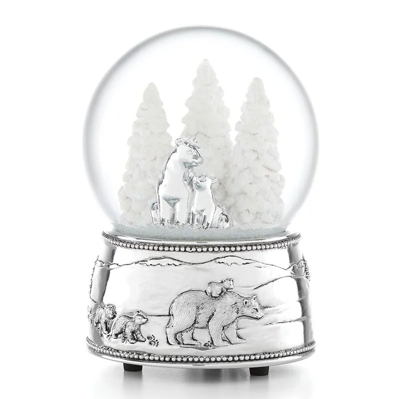 North Pole Bound Christmas Bear Snow Globe | Wayfair North America