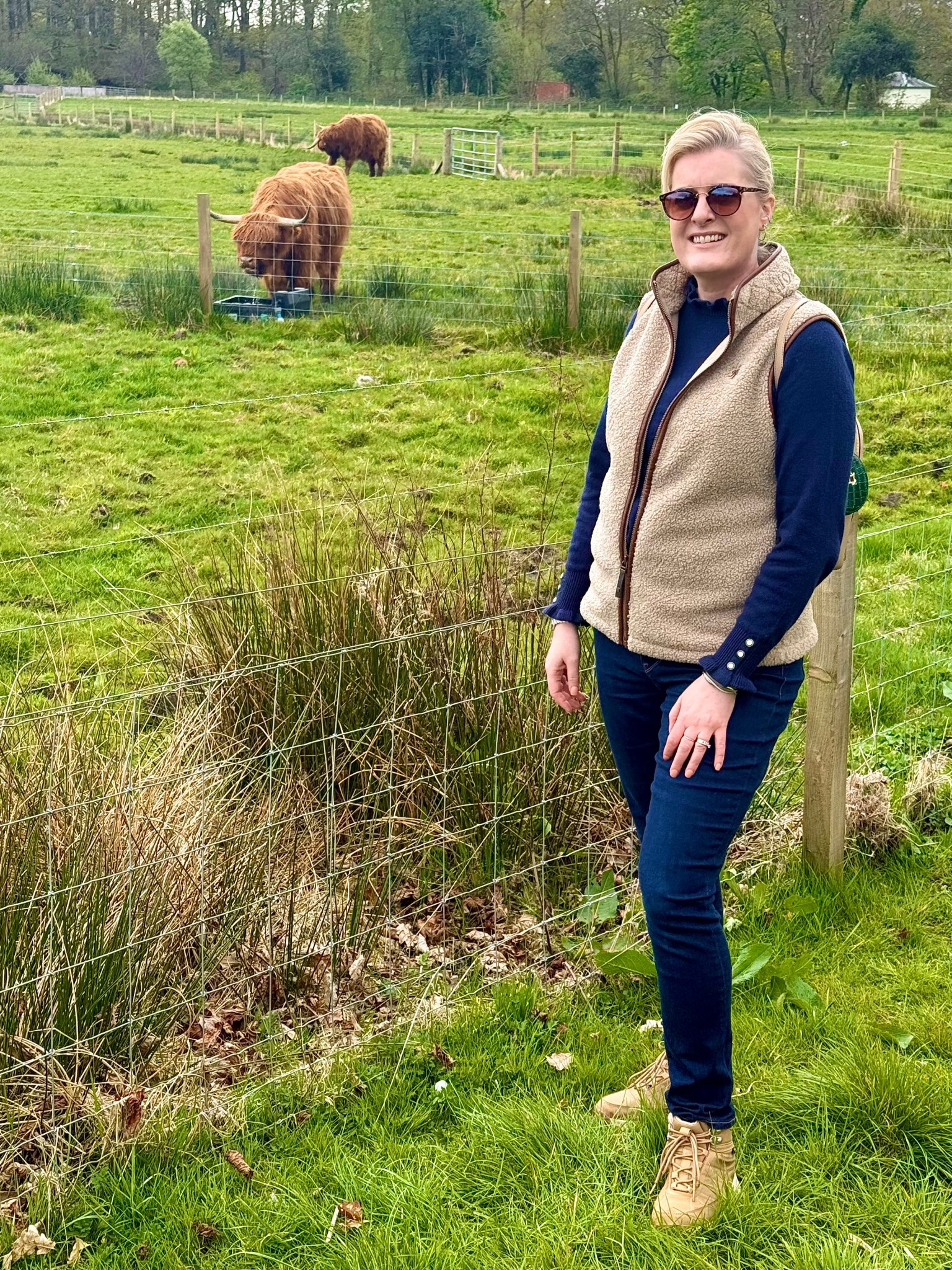 Hi everyone! On my trip to Scotland I lived in my Holland Cooper Borg fleece gilet. So cosy &amp; great to throw on over anything casual. I’ve also linked a similar ruffle top from Joules to get the look. It’s the summer lightweight version of the one I’m wearing. 

Over forty, 40 plus , equestrian, tall  

#LTKtravel #LTKuk #LTKmidsize