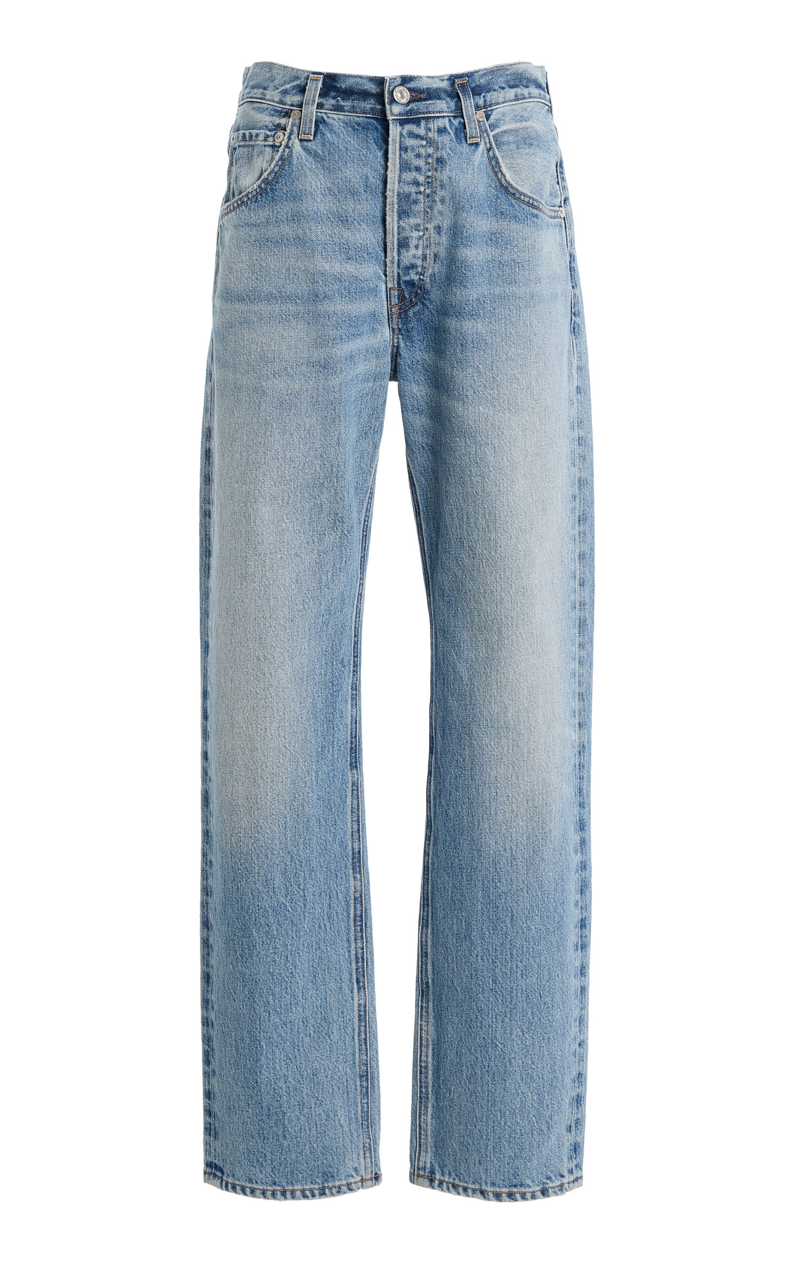 Lindz Rigid Low-Rise Straight Jeans | Moda Operandi (Global)
