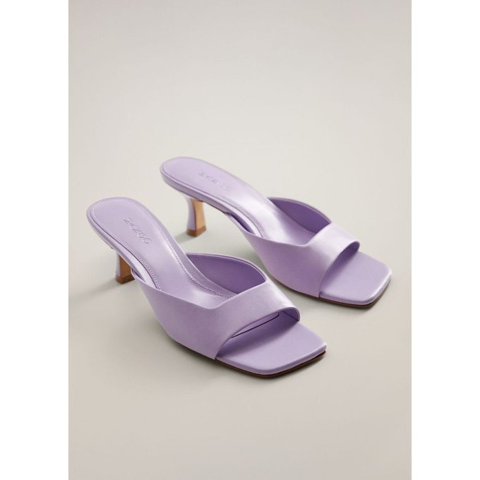 Mules à talon cuir | La Redoute (UK)