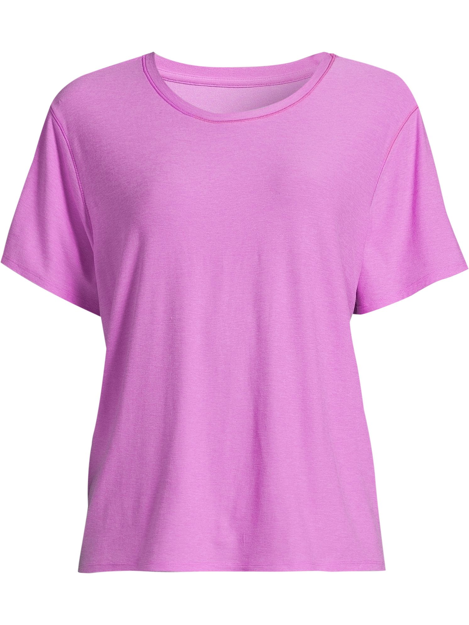 Athletic Works Women's ButterCore Tee with Short Sleeves, Sizes XS-XXXL | Walmart (US)