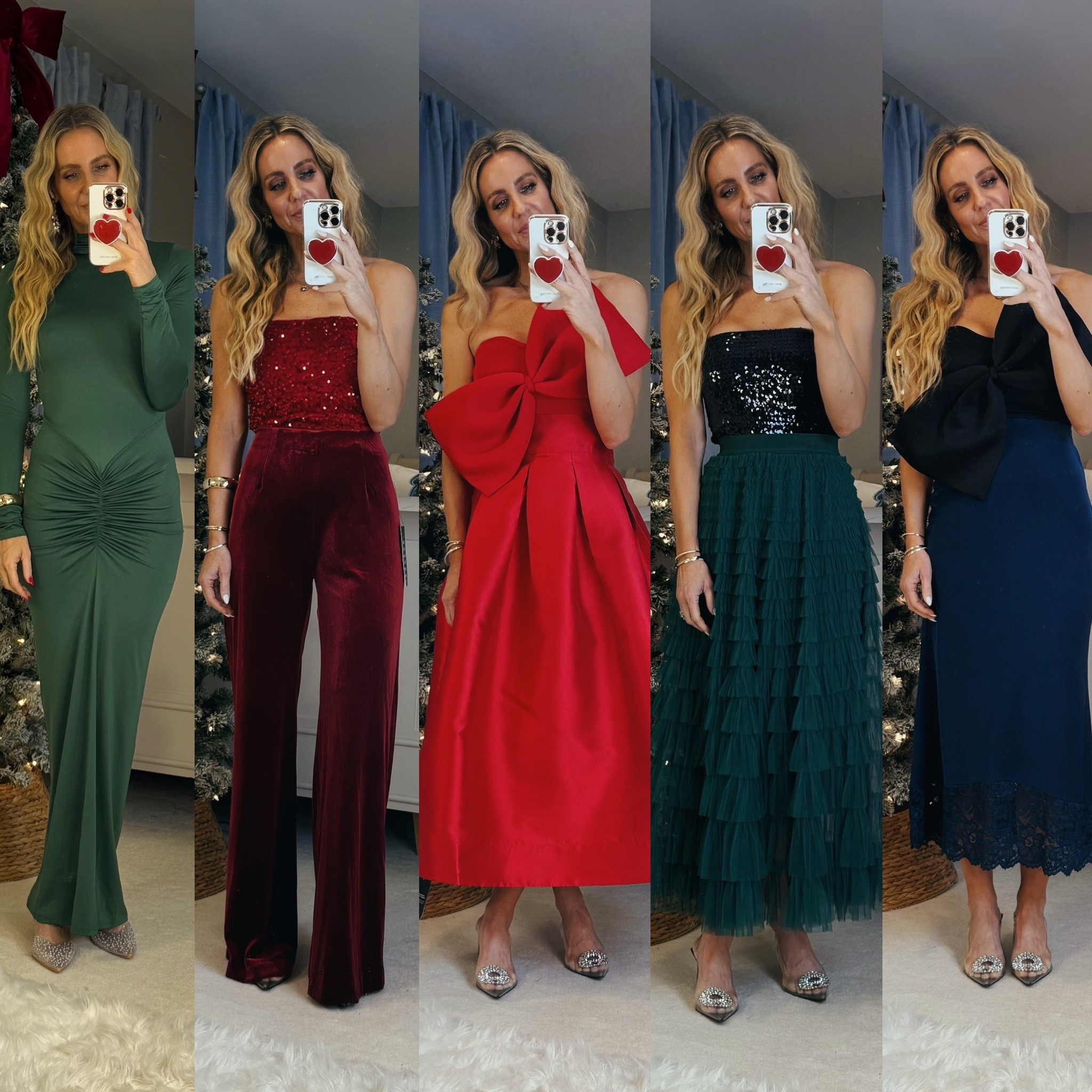 Mostly Amazon holiday party outfits. Other colors available. Wearing some small/4.

#LTKHoliday #LTKOver40 #LTKSaleAlert