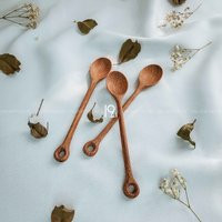 Handmade Wooden Coffee Spoon Personalized Gift For Lover, Cooking Serving Utensils, Vintage Kitchen & Dining Table Decor | Etsy (US)